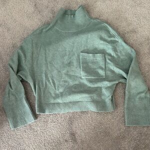 Express Sage Green Cowl Neck Sweater